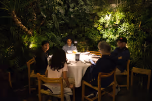 Settling in for dinner