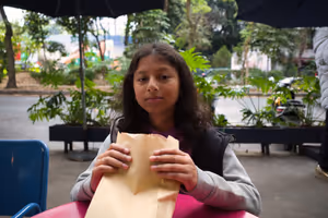 A bakery across the street had an amazing spread and nice sidewalk seats