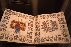 Book with intricate drawings