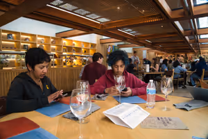 Google translate hard at work, while looking through the diverse and copious menu