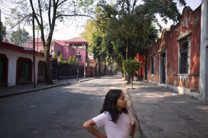 Tejas taking in the neighborhood