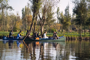 Some fellow tourists enjoying a canoe tour.