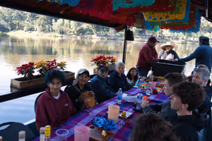 Getting ready to try some insect snacks
