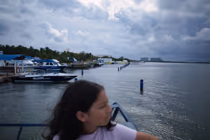Tejas and I were usually the only people on the roof of the boat.