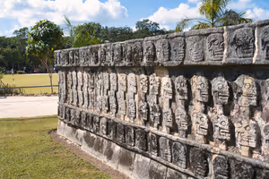 The Tzompantli, or Skull Platform. 