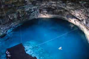 The water was so clear, and blue.
