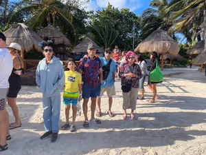 Waiting in line to pay the dock fees.