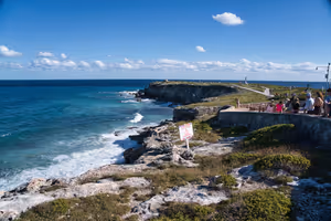 Walkways leading to the tip.
