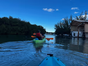 Cruising back to the finish