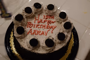 Aaravs 13'th birthday fell over thanksgiving weekend.