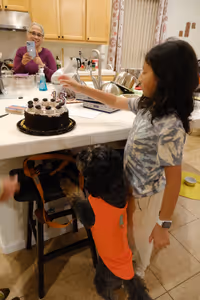 Tejas adds the candles, while Rango investigates.