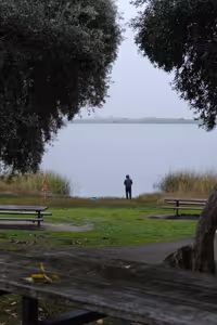 Fishing in Contra Loma reservoir.
